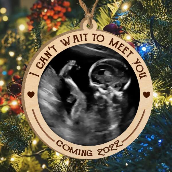Waiting For All Our Christmas Memories With You To Begin Scan Bauble Upload Photo Ornament
