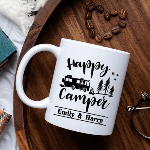 Personalized Camping Mug-Happy Camper