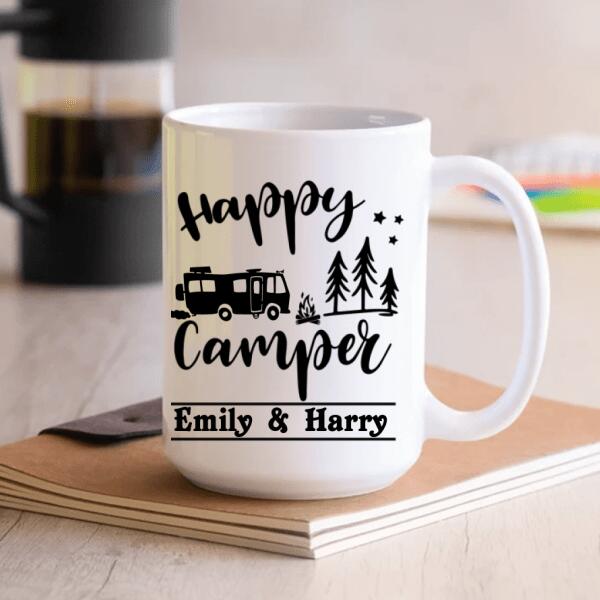 Personalized Camping Mug-Happy Camper