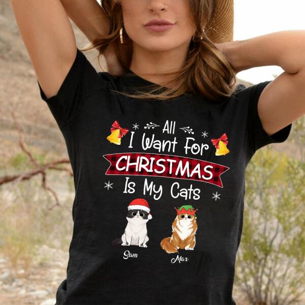 All I Want For Christmas Is My Cat Personalized T-shirt