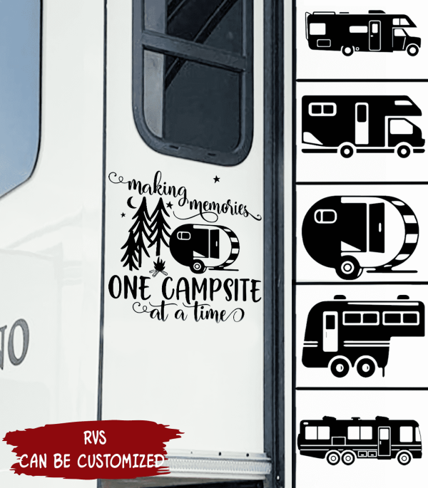 Making Memories. One Campsite At A Time - Decal