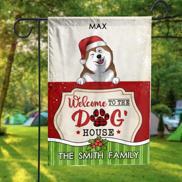 Personalized Gift For Dog Lovers, Welcome To The Dog House - Garden Flag