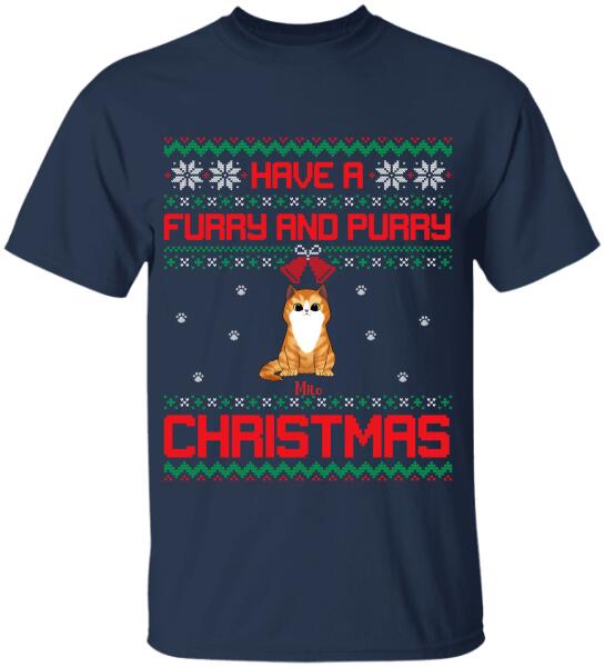 Have A Furry and Purry Christmas - Personalized Sweatshirt, T-shirt