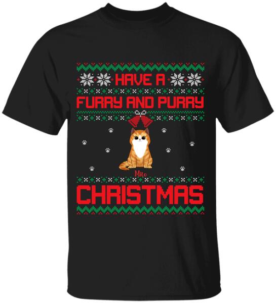 Have A Furry and Purry Christmas - Personalized Sweatshirt, T-shirt