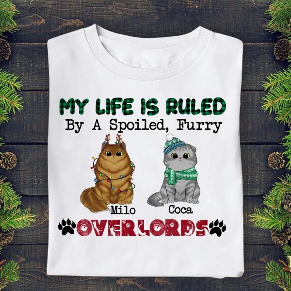 My Life  is  Ruled By A Spoiled Furry Overlord - Personalized T-shirt, Sweatshirt
