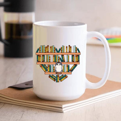 Life Is Better With Books And Cats Mug, Gift For Cat Lovers
