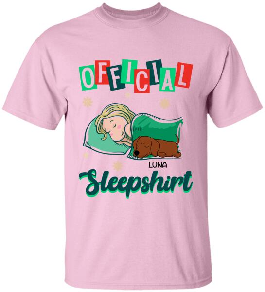 Official Sleepshirt, Dog Lovers, Personalized T-shirt, Sweatshirt