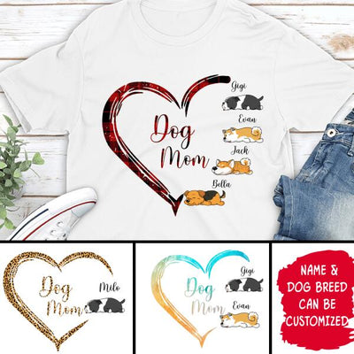 Dog Mom, Personalized T-Shirt, Gift For Dog Lovers