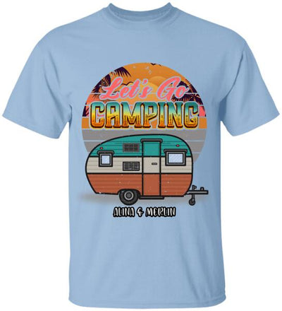 Let's Go Camping, For Camping Lovers, Personalized T-shirt