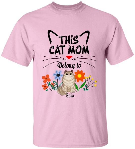 This Cat Mom Belong To, For Cat Lovers, Personalized T-Shirt