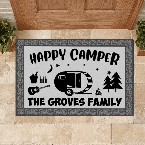 Happy Camper - Personalized Doormat