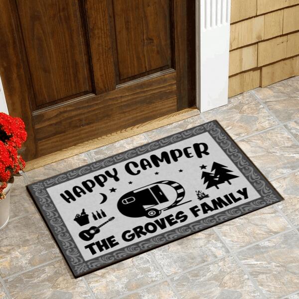 Happy Camper - Personalized Doormat