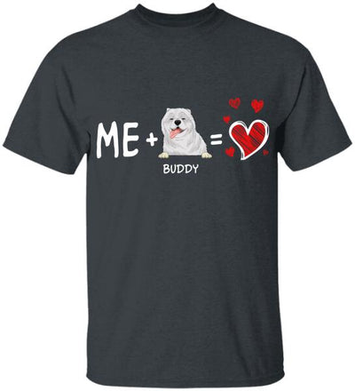 Valentine Me and My Dog - Personalized T-shirt, Sweatshirt