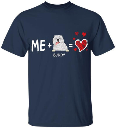 Valentine Me and My Dog - Personalized T-shirt, Sweatshirt
