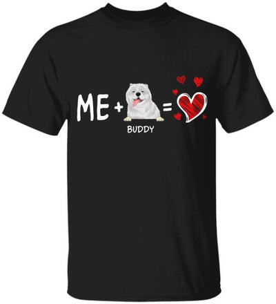Valentine Me and My Dog - Personalized T-shirt, Sweatshirt