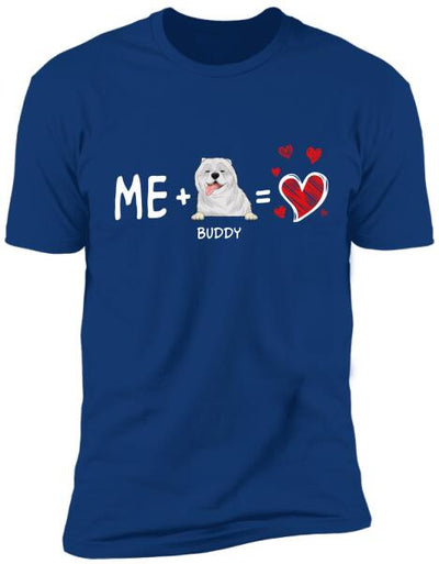 Valentine Me and My Dog - Personalized T-shirt, Sweatshirt