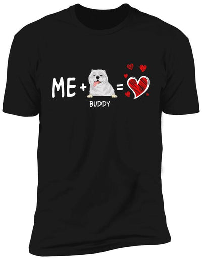 Valentine Me and My Dog - Personalized T-shirt, Sweatshirt