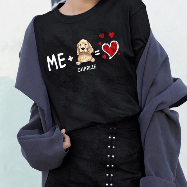 Valentine Me and My Dog - Personalized T-shirt, Sweatshirt