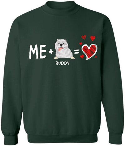 Valentine Me and My Dog - Personalized T-shirt, Sweatshirt