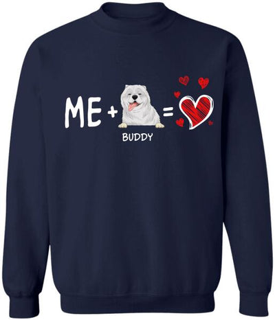 Valentine Me and My Dog - Personalized T-shirt, Sweatshirt