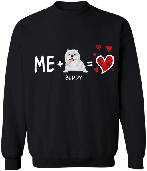 Valentine Me and My Dog - Personalized T-shirt, Sweatshirt