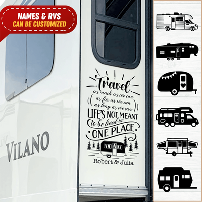 Travel As Much As We Can - Decal