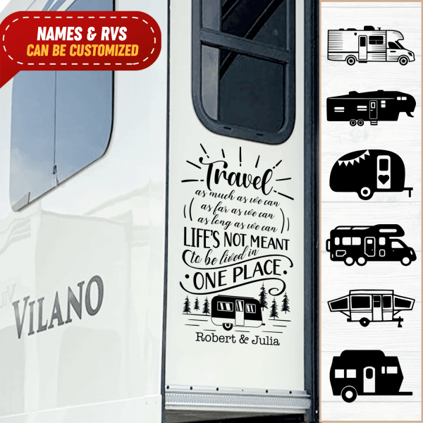 Travel As Much As We Can - Decal