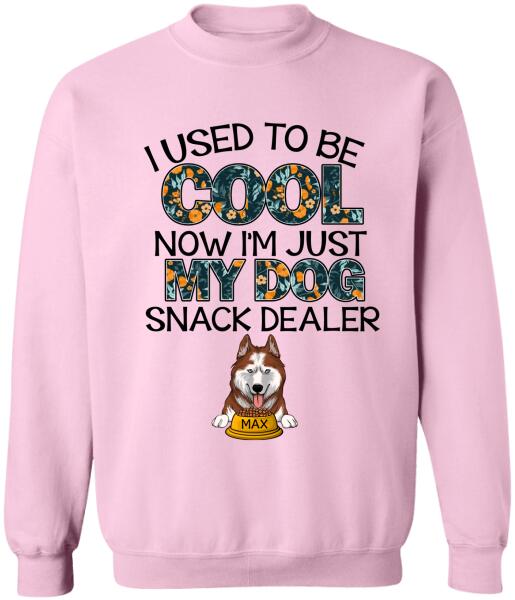 I Used To Be Cool Now I'm Just My Dogs Snack Dealer - Personalized T-Shirt, Sweatshirt