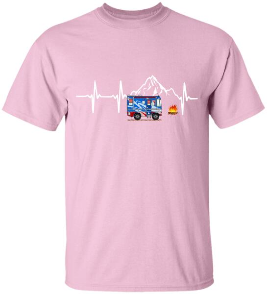 Camping Heart Beat - Personalized T-Shirt
