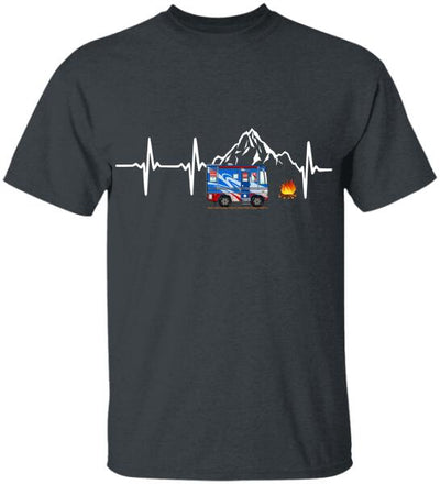 Camping Heart Beat - Personalized T-Shirt