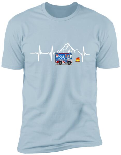 Camping Heart Beat - Personalized T-Shirt