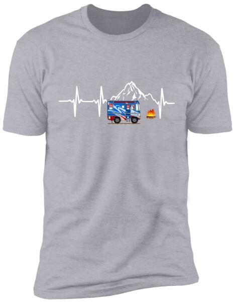 Camping Heart Beat - Personalized T-Shirt