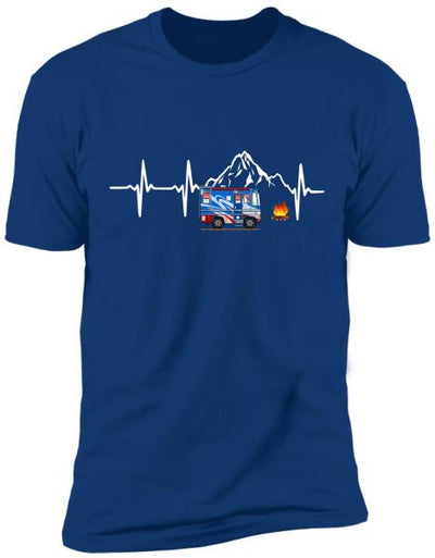 Camping Heart Beat - Personalized T-Shirt