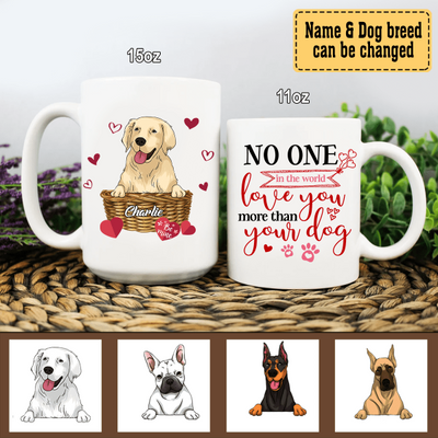 No One In The World Loves You More Than Your - Personalized Mug