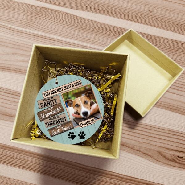 You Are Not Just A Dog, Custom Photo Gift For Your Dog (PRINTED ON BOTH SIDES) - Personalized Ceramic Ornament