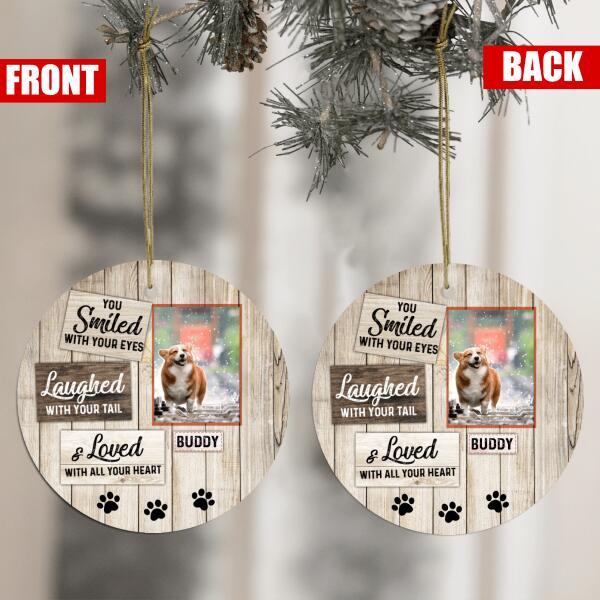 You Smile With Your Eyes - Round Ceramic Ornament