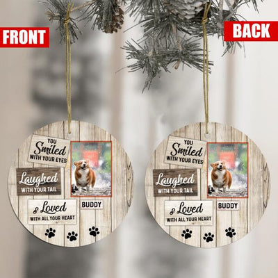 You Smile With Your Eyes - Round Ceramic Ornament