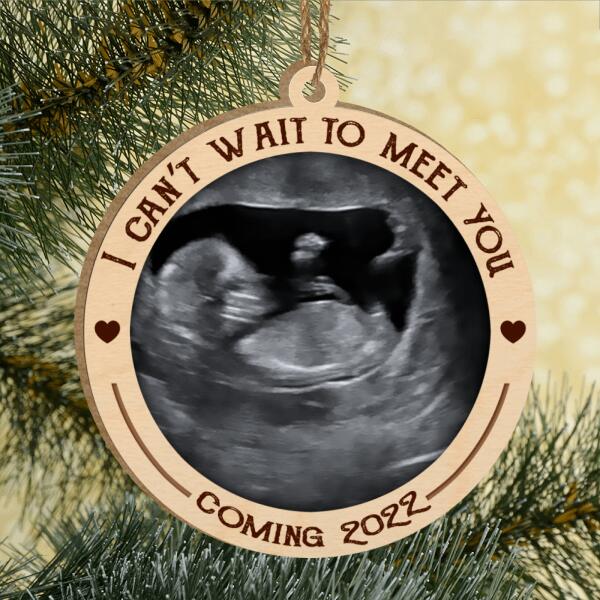 Waiting For All Our Christmas Memories With You To Begin Scan Bauble Upload Photo Ornament