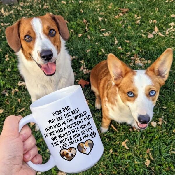 Dear Dog Dad, Personalized Mug, Gift For Dog Lovers
