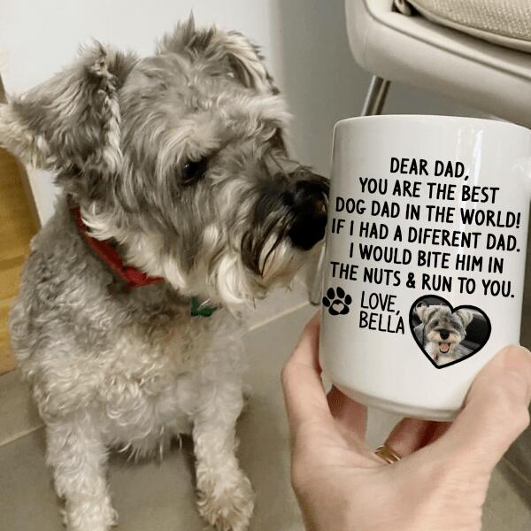 Dear Dog Dad, Personalized Mug, Gift For Dog Lovers