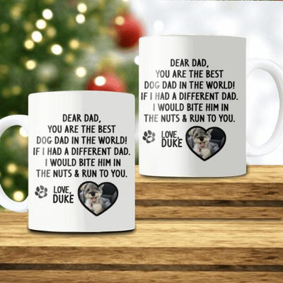 Dear Dog Dad, Personalized Mug, Gift For Dog Lovers