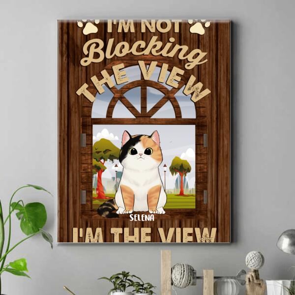 I'm not Blocking The View I'm A View Personalized Canvas
