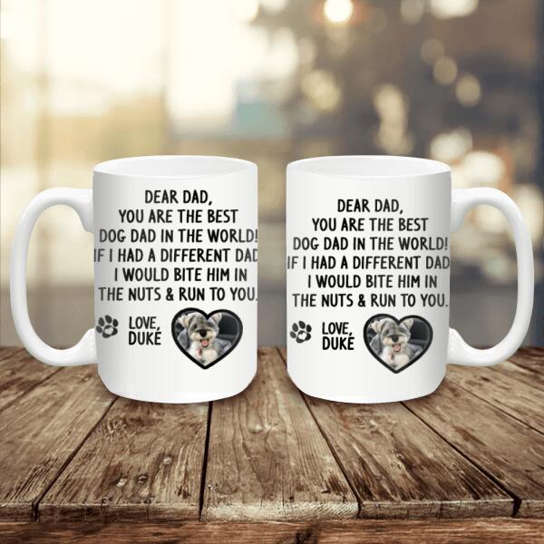Dear Dog Dad, Personalized Mug, Gift For Dog Lovers