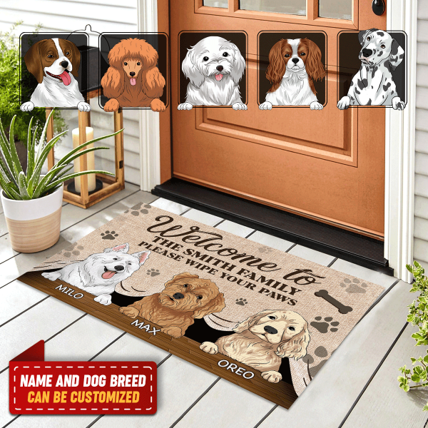 Please Wipe Your Paws - Personalized Doormat