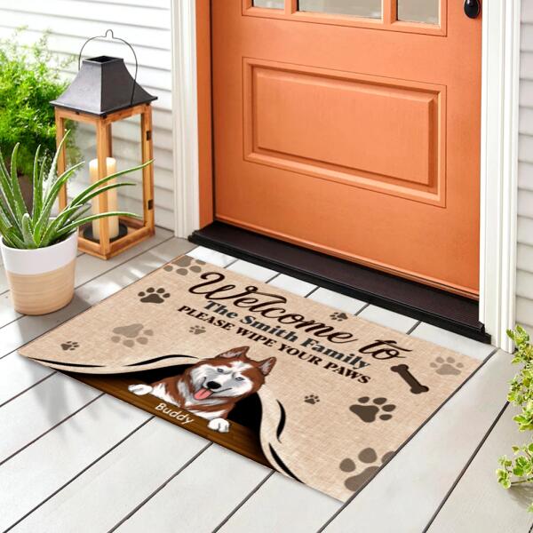 Please Wipe Your Paws - Personalized Doormat