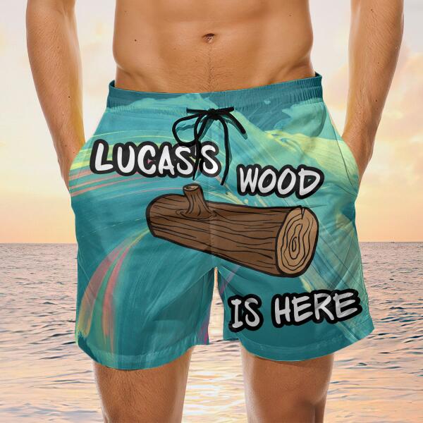 This Beaver Need To Wood - Blue Beach Personalized Short