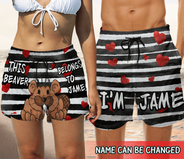 This Beaver Belong To - Valentine Beach Personalized Short