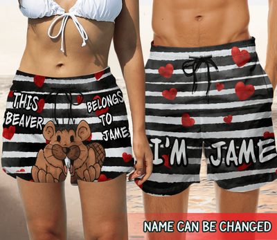 This Beaver Belong To - Valentine Beach Personalized Short