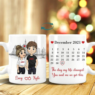 The Day My Life Changed, For Valentine's Day, Personalized Valentine Mug