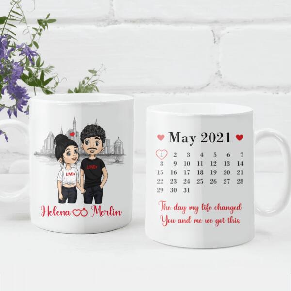 The Day My Life Changed, For Valentine's Day, Personalized Valentine Mug